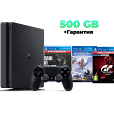 PS4 Slim 500GB Б/У Комплект Start